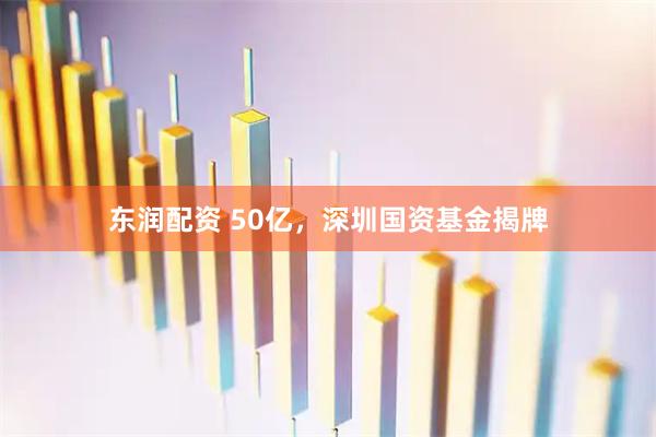 东润配资 50亿，深圳国资基金揭牌