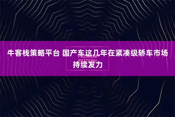 牛客栈策略平台 国产车这几年在紧凑级轿车市场持续发力
